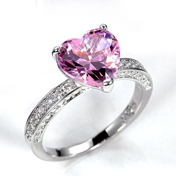 love crystal heart zircon rings band finger for women copper ring girl friend vanlentine's gift fashion jewelry, Silver
love crystal heart zircon rings band finger for women copper ring girl friend vanlentine's gift fashion jewelry, Silver