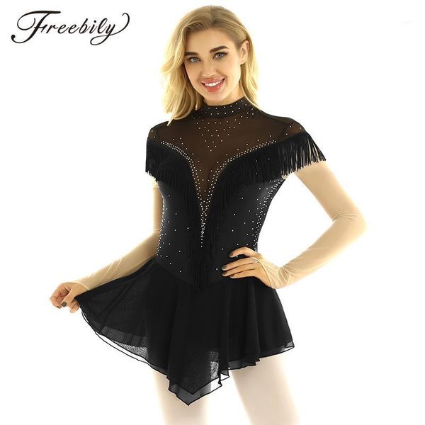 women long sleeves shiny rhinestones professional figure ice skating dress gymnastics leotard ballet dance competition costume1, Black;red
women long sleeves shiny rhinestones professional figure ice skating dress gymnastics leotard ballet dance competition costume1, Black;red