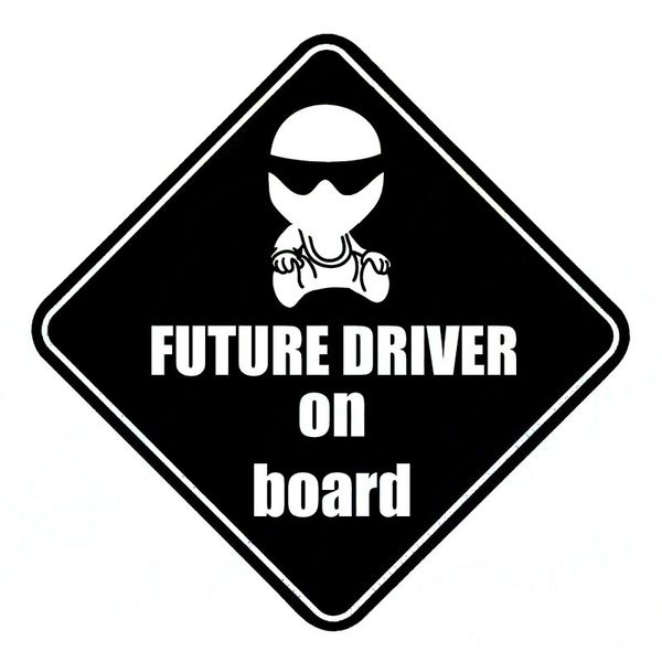 14cmx14cm racing future driver baby stig on board vinyl car sticker decal black silver c1-2045
14cmx14cm racing future driver baby stig on board vinyl car sticker decal black silver c1-2045