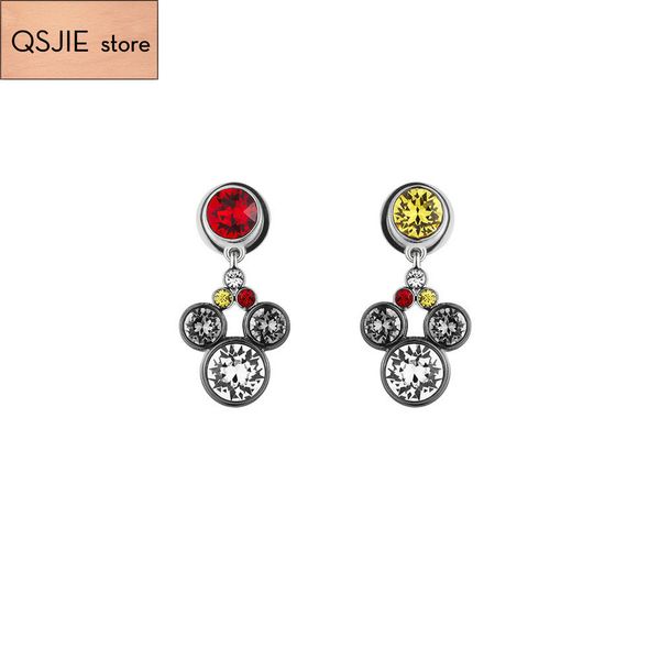 qsjie high-quality swa original jewelry noble temperament multi-color earrings charming fashion jewelry, Golden;silver
qsjie high-quality swa original jewelry noble temperament multi-color earrings charming fashion jewelry, Golden;silver