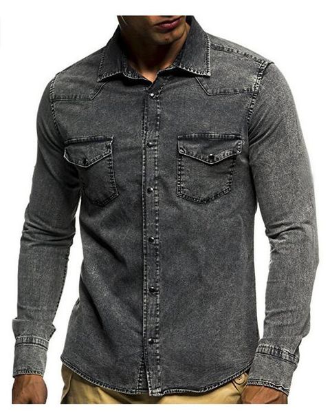 men fashion handsome shirts long sleeves matte washed pocket gray cotton outwear jacket ing, White;black
men fashion handsome shirts long sleeves matte washed pocket gray cotton outwear jacket ing, White;black