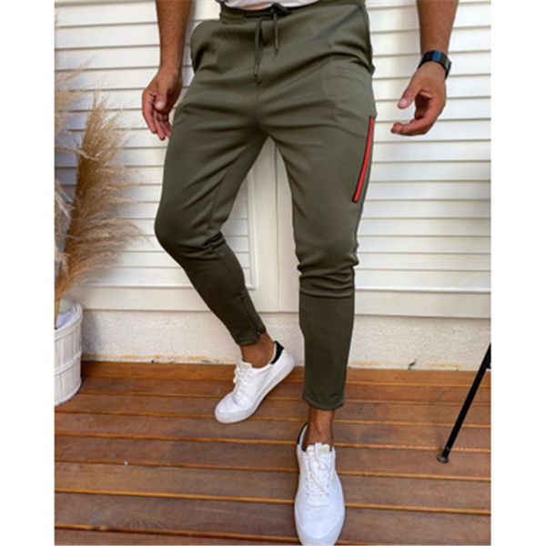 mens solid colors skinny pants fashion trend elasticity hip hop drawstring jogging pants spring male new fitness casual sports slim trousers, Black 
mens solid colors skinny pants fashion trend elasticity hip hop drawstring jogging pants spring male new fitness casual sports slim trousers, Black