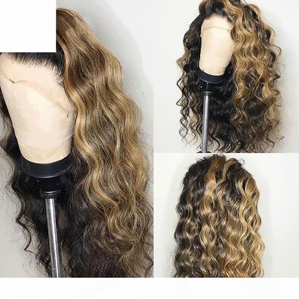 ombre honey blonde highlight brown losse wave 360 lace front human hair wig with baby hair remy brazilian full lace wig 13x4 13x6 lace wig, Black
ombre honey blonde highlight brown losse wave 360 lace front human hair wig with baby hair remy brazilian full lace wig 13x4 13x6 lace wig, Black