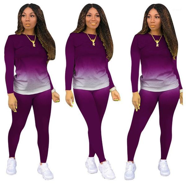 gradient two piece set women long sleeve t shirt pant suit elegant loose home wear ladies stretch 2 piece set sleepwear1, Gray
gradient two piece set women long sleeve t shirt pant suit elegant loose home wear ladies stretch 2 piece set sleepwear1, Gray