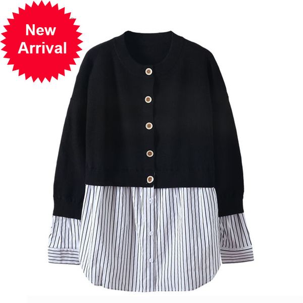 autumn winter oversize female nightgown the fake neck of two knitting parts warm pullover sleeve long casual jumper c-292, White;black 
autumn winter oversize female nightgown the fake neck of two knitting parts warm pullover sleeve long casual jumper c-292, White;black