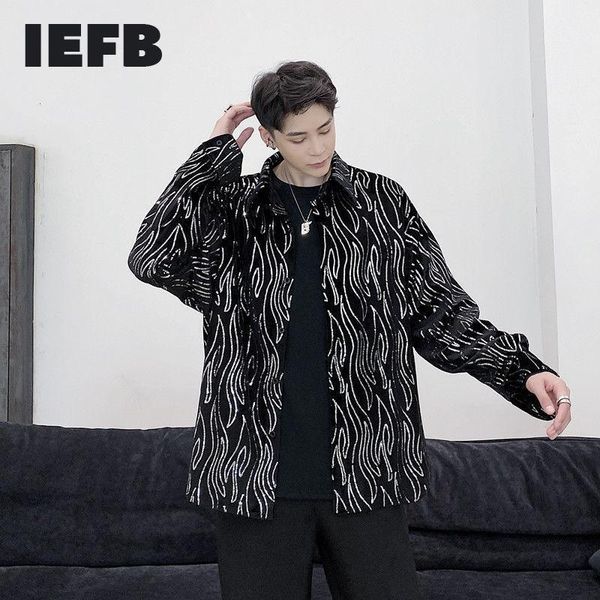 iefb velvet sequin long sleeve shirt fashion korean new men's clothes black lace button loose casual print blouse male 9y46691, White;black
iefb velvet sequin long sleeve shirt fashion korean new men's clothes black lace button loose casual print blouse male 9y46691, White;black