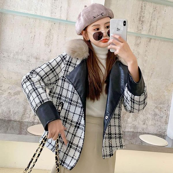 women's fur & faux bottle winter 2021 plover case cloth suits brought little sweet wind lining the warm down cotton-padded jacket coat, Black
women's fur & faux bottle winter 2021 plover case cloth suits brought little sweet wind lining the warm down cotton-padded jacket coat, Black