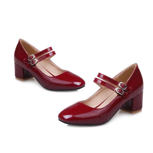 dress shoes pqecfs big size 32-43 spring & autumn women solid sweet buckle pumps 3 colors, Black
dress shoes pqecfs big size 32-43 spring & autumn women solid sweet buckle pumps 3 colors, Black