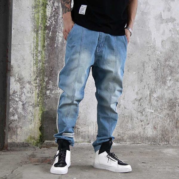 plus size fashion harem jeans men casual denim pants regular slim fits baggy jeans hiphop trousers streetwear men clothing, Blue
plus size fashion harem jeans men casual denim pants regular slim fits baggy jeans hiphop trousers streetwear men clothing, Blue