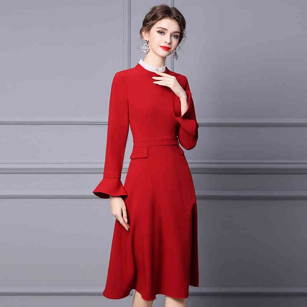 casual dresses zhili dress beautiful red gentle wind small trumpet sleeve annual meeting a-line skirt 3x7f, Black;gray
casual dresses zhili dress beautiful red gentle wind small trumpet sleeve annual meeting a-line skirt 3x7f, Black;gray