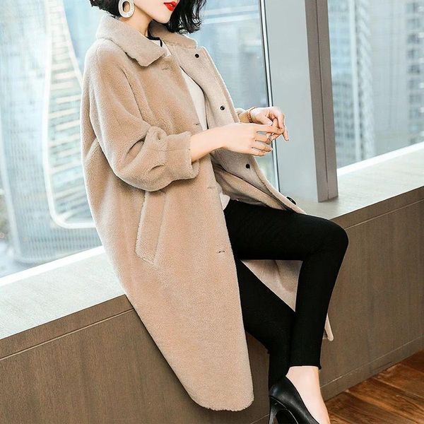 women's fur & faux women 2021 autumn winter fashion real sheep overcoat female solid granular sheared jacket thick warm outwear s526, Black
women's fur & faux women 2021 autumn winter fashion real sheep overcoat female solid granular sheared jacket thick warm outwear s526, Black