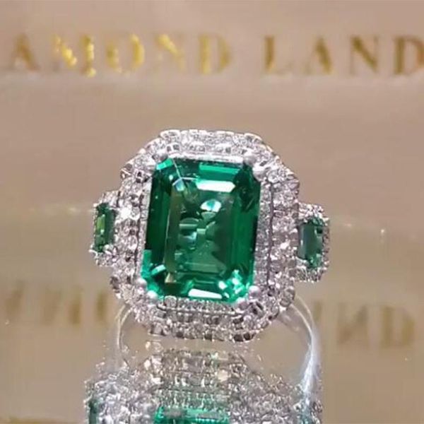wedding rings luxury female green crystal big silver color jewerly dainty square full shiny zirconia engagement for women, Slivery;golden
wedding rings luxury female green crystal big silver color jewerly dainty square full shiny zirconia engagement for women, Slivery;golden