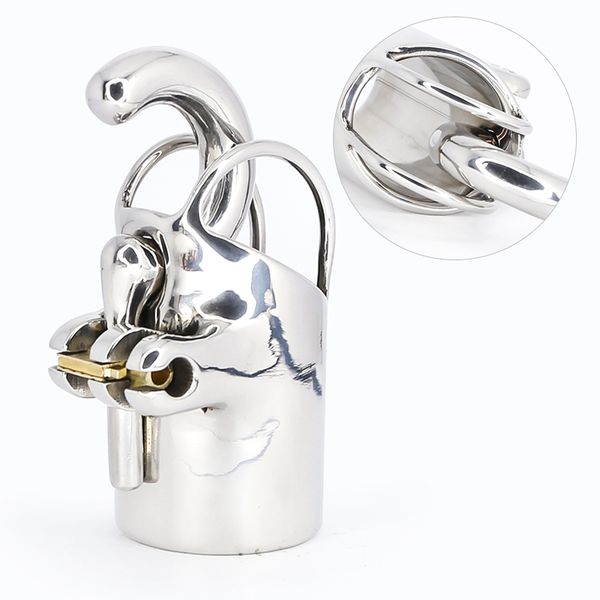 pa puncture stainless steel cock cage male chastity device with stealth lock penis lock cock ring chastity belt for game pa puncture stainless steel cock cage male chastity device with stealth lock penis lock cock ring chastity belt for game