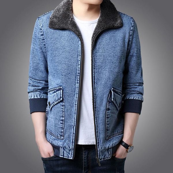 fast selling new style men's denim jacket cotton padded jacket casual large plush thickened men's coat, Black
fast selling new style men's denim jacket cotton padded jacket casual large plush thickened men's coat, Black