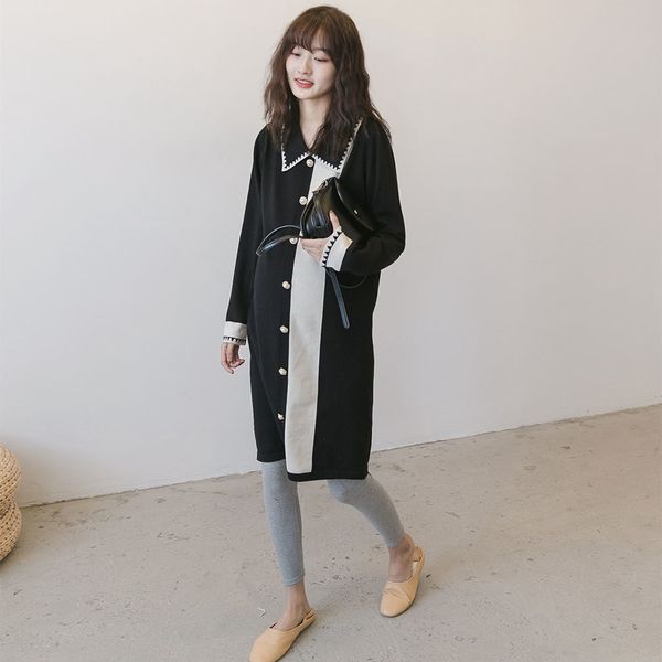 loss pregnant women autumn winter mid long bottom coat korean sweater spring summer dress, White
loss pregnant women autumn winter mid long bottom coat korean sweater spring summer dress, White