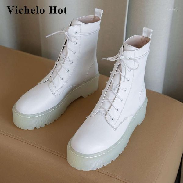boots vichelo arrival short real cow leather thick bottom round toe med heel lace up rock energy girls ankle l871, Black
boots vichelo arrival short real cow leather thick bottom round toe med heel lace up rock energy girls ankle l871, Black