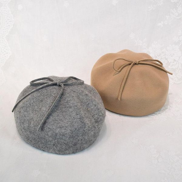berets 202112-chenxing autumn winter bowknot wool lady pumpkin beret hat women leisure painter, Blue;gray
berets 202112-chenxing autumn winter bowknot wool lady pumpkin beret hat women leisure painter, Blue;gray