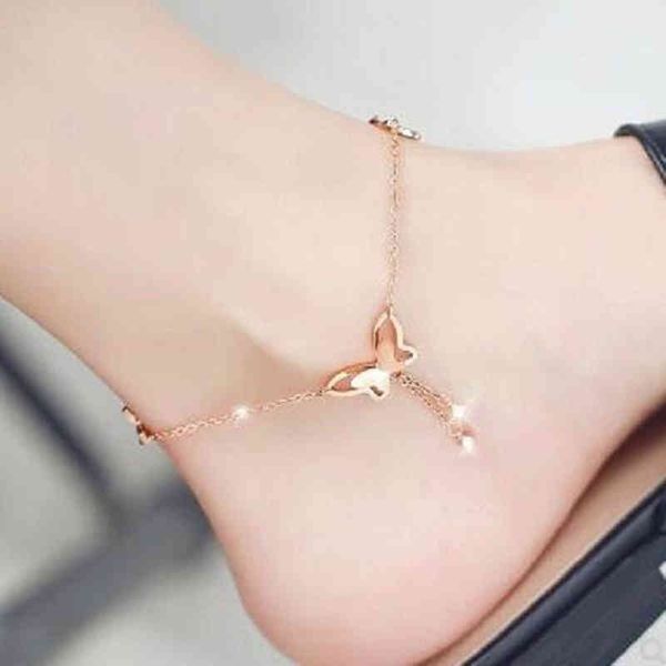 modyle sweet simple butterfly shape anklet bracelet gold silver color chain beach foot sandal for women gift, Red;blue
modyle sweet simple butterfly shape anklet bracelet gold silver color chain beach foot sandal for women gift, Red;blue