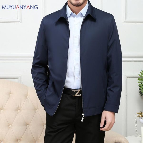 mu yuan yang 2020 autumn new men's zipper jacket business casual lapel slim fit jacket classic style m-4xl, Black;brown
mu yuan yang 2020 autumn new men's zipper jacket business casual lapel slim fit jacket classic style m-4xl, Black;brown