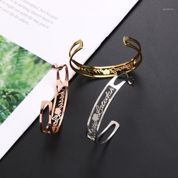 lateefah custom nameplate name bracelet personalize custom cuff bangles women rose gold color stainless steel jewelry1, Black
lateefah custom nameplate name bracelet personalize custom cuff bangles women rose gold color stainless steel jewelry1, Black
