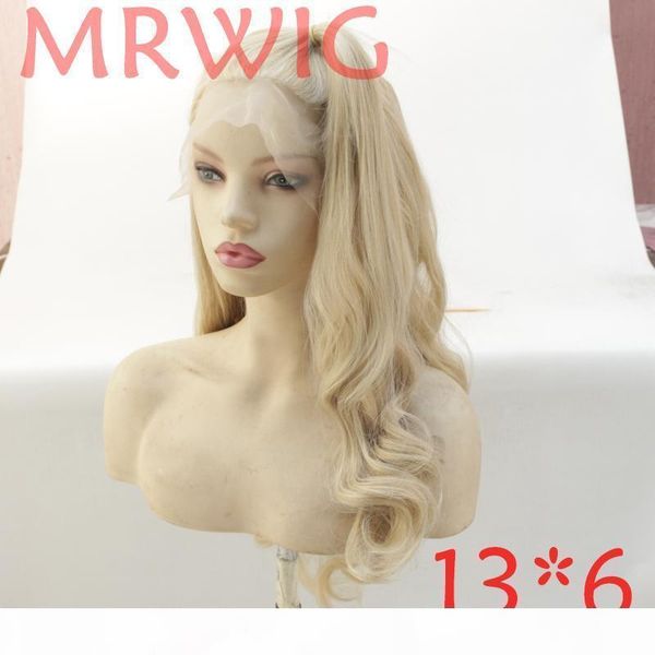 mrwig 13*6in synthetic long wavy front lace wig mixed blonde hair part live picture for woman, Black
mrwig 13*6in synthetic long wavy front lace wig mixed blonde hair part live picture for woman, Black