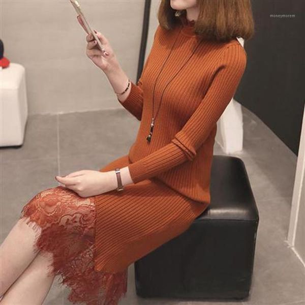 women's sweaters slim long sweater lace patchwork skirt women pullover winter warm knitting plus size bottoming sweater1, White;black
women's sweaters slim long sweater lace patchwork skirt women pullover winter warm knitting plus size bottoming sweater1, White;black