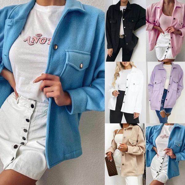 2021 new autumn women's suit and woolen coat slim fit solid color casual women's suit regular single breasted turn-downcollar, Black
2021 new autumn women's suit and woolen coat slim fit solid color casual women's suit regular single breasted turn-downcollar, Black