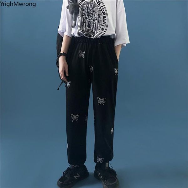 harajuku streetwear korean women butterfly print fashion jogger pant elastic high waist tracksuit cotton trouser thin sweatpant, Black;white
harajuku streetwear korean women butterfly print fashion jogger pant elastic high waist tracksuit cotton trouser thin sweatpant, Black;white