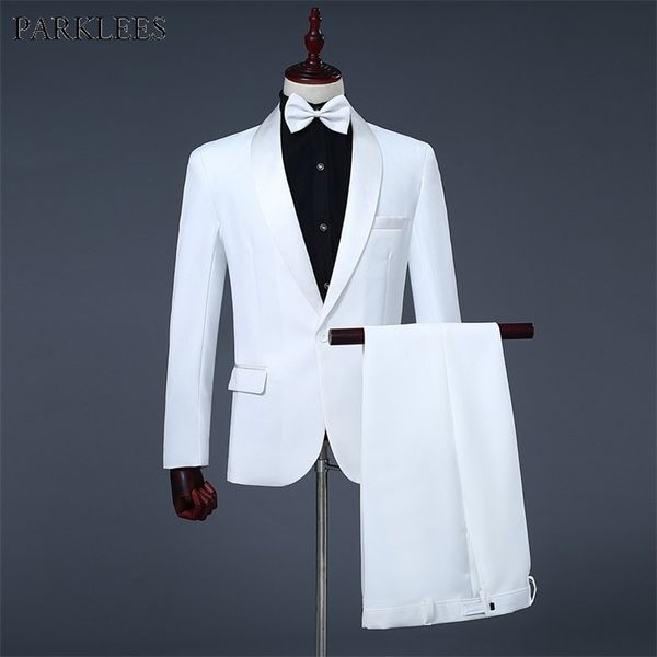 mens shawl collar one button 3pcs tuxedo suits (jacket+pants+bowtie) brand slim wedding party host stage terno masculino white 201106, White;black
mens shawl collar one button 3pcs tuxedo suits (jacket+pants+bowtie) brand slim wedding party host stage terno masculino white 201106, White;black