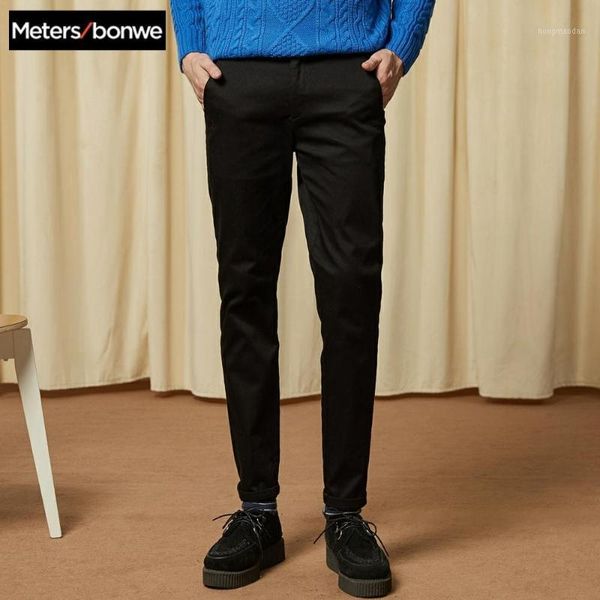 metersbonwe men straight pants new autumn winter casual trousers slim fit little pants fashion male brand trousers, Black
metersbonwe men straight pants new autumn winter casual trousers slim fit little pants fashion male brand trousers, Black