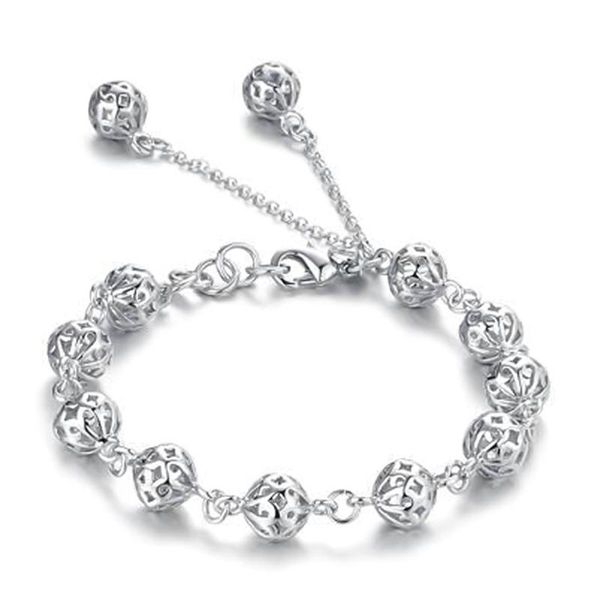 women's simple creative personality silver plated beads bracelet female bracelet girls fashion jewelry gift, Black
women's simple creative personality silver plated beads bracelet female bracelet girls fashion jewelry gift, Black