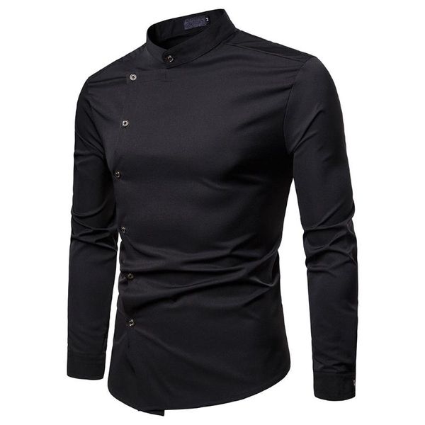 men's casual shirts men long sleeve shirt solid color button causal blouse male camisa masculina plus size, White;black
men's casual shirts men long sleeve shirt solid color button causal blouse male camisa masculina plus size, White;black
