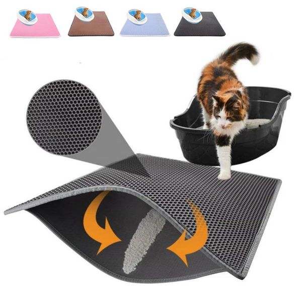 cat beds & furniture litter mat thicken waterproof eva double layer trapping pet box clean pad for cats accessories
cat beds & furniture litter mat thicken waterproof eva double layer trapping pet box clean pad for cats accessories