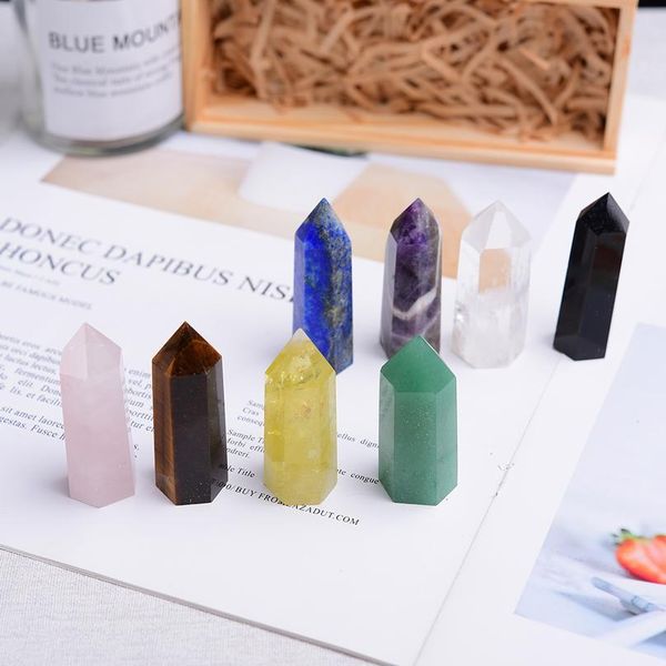 wooden gifts natural crystal single point healing crystal wand 6 faceted reiki chakra stones crystal healing prism f jllmnj, Black
wooden gifts natural crystal single point healing crystal wand 6 faceted reiki chakra stones crystal healing prism f jllmnj, Black