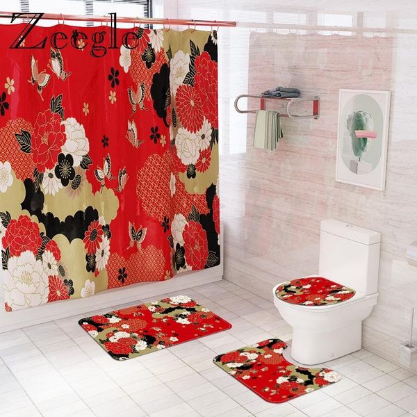 flannel bath mat and shower curtain set washable carpet home toilet lid cover showerroom foot rug suit floral printing
flannel bath mat and shower curtain set washable carpet home toilet lid cover showerroom foot rug suit floral printing