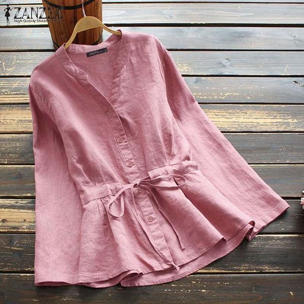 vintage long sleeve shirt zanzea women blouse autumn v neck casual lace up blusas loose buttons solid chemise mujer tunic, White
vintage long sleeve shirt zanzea women blouse autumn v neck casual lace up blusas loose buttons solid chemise mujer tunic, White