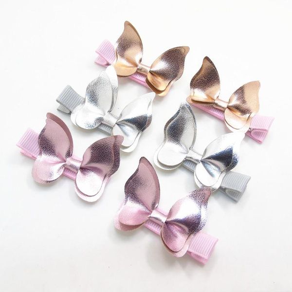 hair accessories 15pairs/lot artificial leather butterfly clip classic gold pink silver flying animal barrette faux cartoon hairpin, Slivery;white
hair accessories 15pairs/lot artificial leather butterfly clip classic gold pink silver flying animal barrette faux cartoon hairpin, Slivery;white