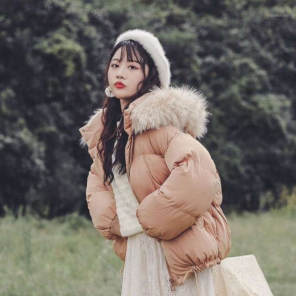 big fur collar hooded cotton-padded jacket women's 2021 new style women's autumn and winter thickening small padded jacket bread1, Black
big fur collar hooded cotton-padded jacket women's 2021 new style women's autumn and winter thickening small padded jacket bread1, Black