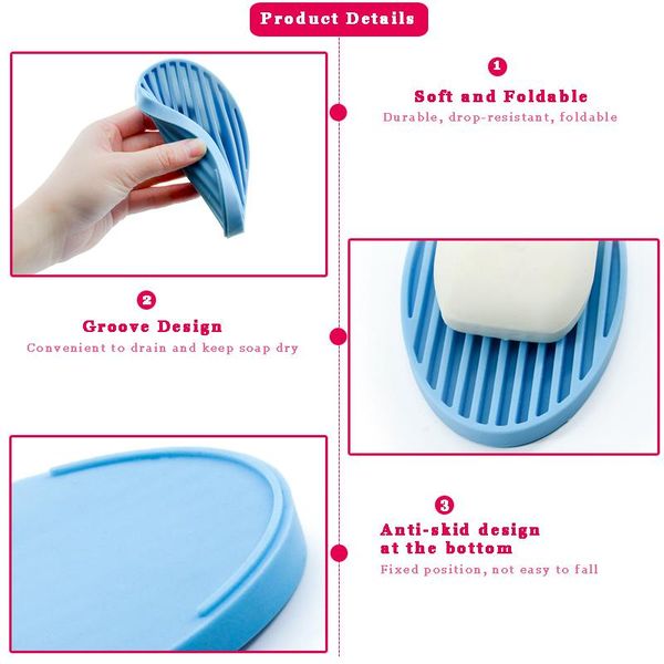 colorful sile flexible soap dish plate tray drain ovaled portable soap dishes kitchen bathroom tools storage holder soapbox q jlludp
colorful sile flexible soap dish plate tray drain ovaled portable soap dishes kitchen bathroom tools storage holder soapbox q jlludp