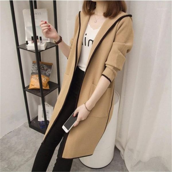 women casual long sleeve hooded long coat jacket cardigan outwear overcoat 1, Black;brown
women casual long sleeve hooded long coat jacket cardigan outwear overcoat 1, Black;brown