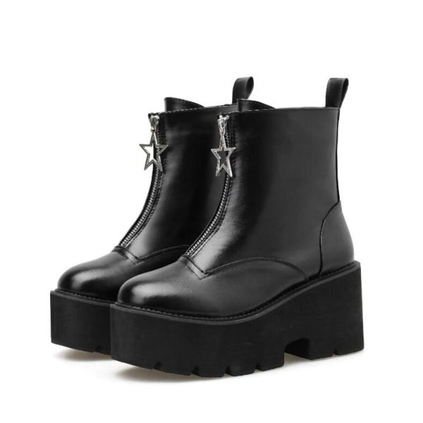 boots female with zipper in front waterproof women cowboy shoes motorcycle ankle punk footwears yma930-1, Black
boots female with zipper in front waterproof women cowboy shoes motorcycle ankle punk footwears yma930-1, Black