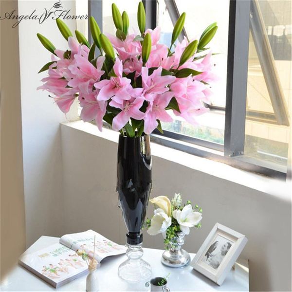 new 3 heads 75cm pu real touch artificial lily silk decor for wedding flower bouquet home table choose 4 colors flower lily1
new 3 heads 75cm pu real touch artificial lily silk decor for wedding flower bouquet home table choose 4 colors flower lily1