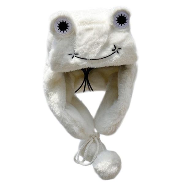 women cute frog eye fuzzy plush trapper hat pompom strap warm beanie earflap cap j78e, Blue;gray
women cute frog eye fuzzy plush trapper hat pompom strap warm beanie earflap cap j78e, Blue;gray