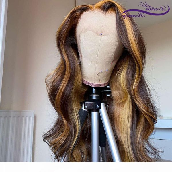 frontal 13x6 front 180% brazilian remy wavy human hair preplucked highlight lace wigs, Black;brown
frontal 13x6 front 180% brazilian remy wavy human hair preplucked highlight lace wigs, Black;brown