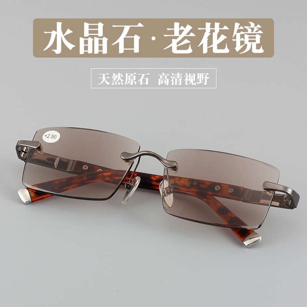natural crystal reading glasses frameless trimming stone mirror driving eye protection ice sugar sunglasses, Black
natural crystal reading glasses frameless trimming stone mirror driving eye protection ice sugar sunglasses, Black