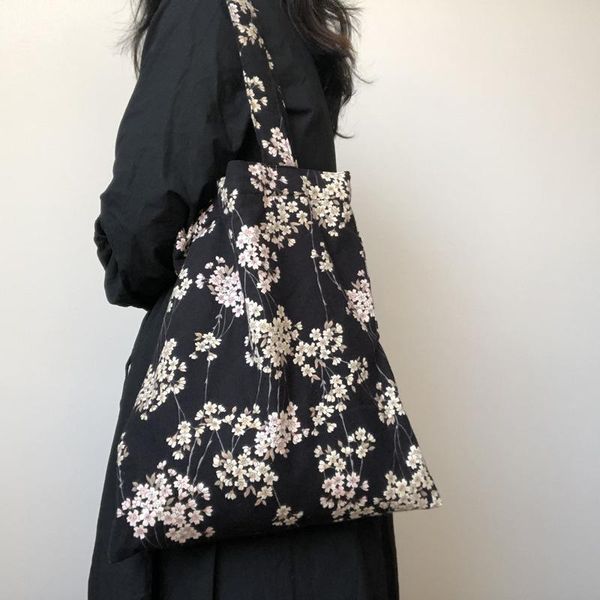 shoulder bags youda 2021 women's korean ins fashion bag cotton handbag black cherry blossom ladies retro students book shopping
shoulder bags youda 2021 women's korean ins fashion bag cotton handbag black cherry blossom ladies retro students book shopping