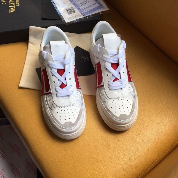 designer womens sneakers luxury white red letter stitching lace-up round head flat heel sneakers with box size 34-46, Black
designer womens sneakers luxury white red letter stitching lace-up round head flat heel sneakers with box size 34-46, Black