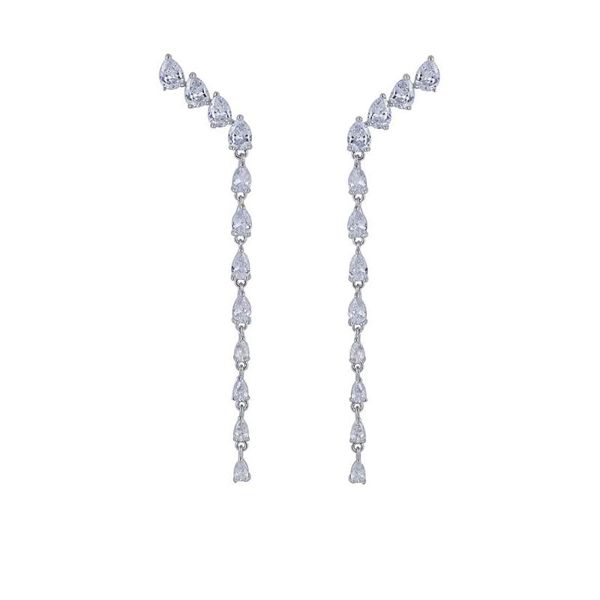 кубический zircon cz wedding bashcle серьги для bridal женщины девушка пром ювелирные изделия с 925 серебряный pin-код, Silver
кубический zircon cz wedding bashcle серьги для bridal женщины девушка пром ювелирные изделия с 925 серебряный pin-код, Silver