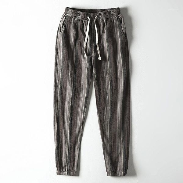 wholesale 2020 summer new loose plus size mens cotton and linen striped pants men leisure beam feet capri-pants1, Black
wholesale 2020 summer new loose plus size mens cotton and linen striped pants men leisure beam feet capri-pants1, Black