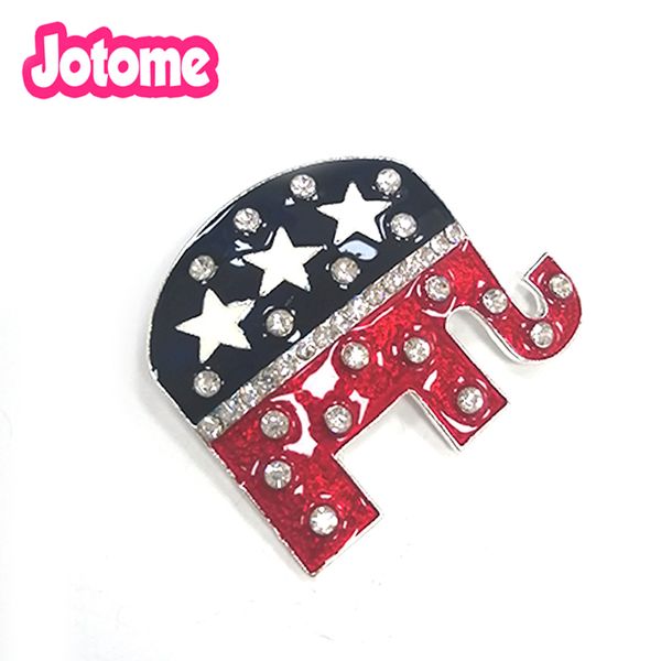 100pcs/lot fashion rhinestone enamel usa american republican flag elephant patriotism brooch pin for gift 201009, Gray
100pcs/lot fashion rhinestone enamel usa american republican flag elephant patriotism brooch pin for gift 201009, Gray